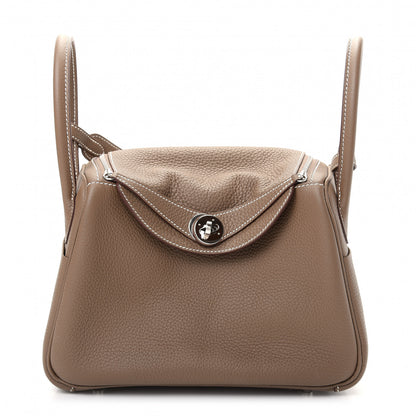 Hermes Taurillon Clemence Lindy 26 Etoupe 1 of 18