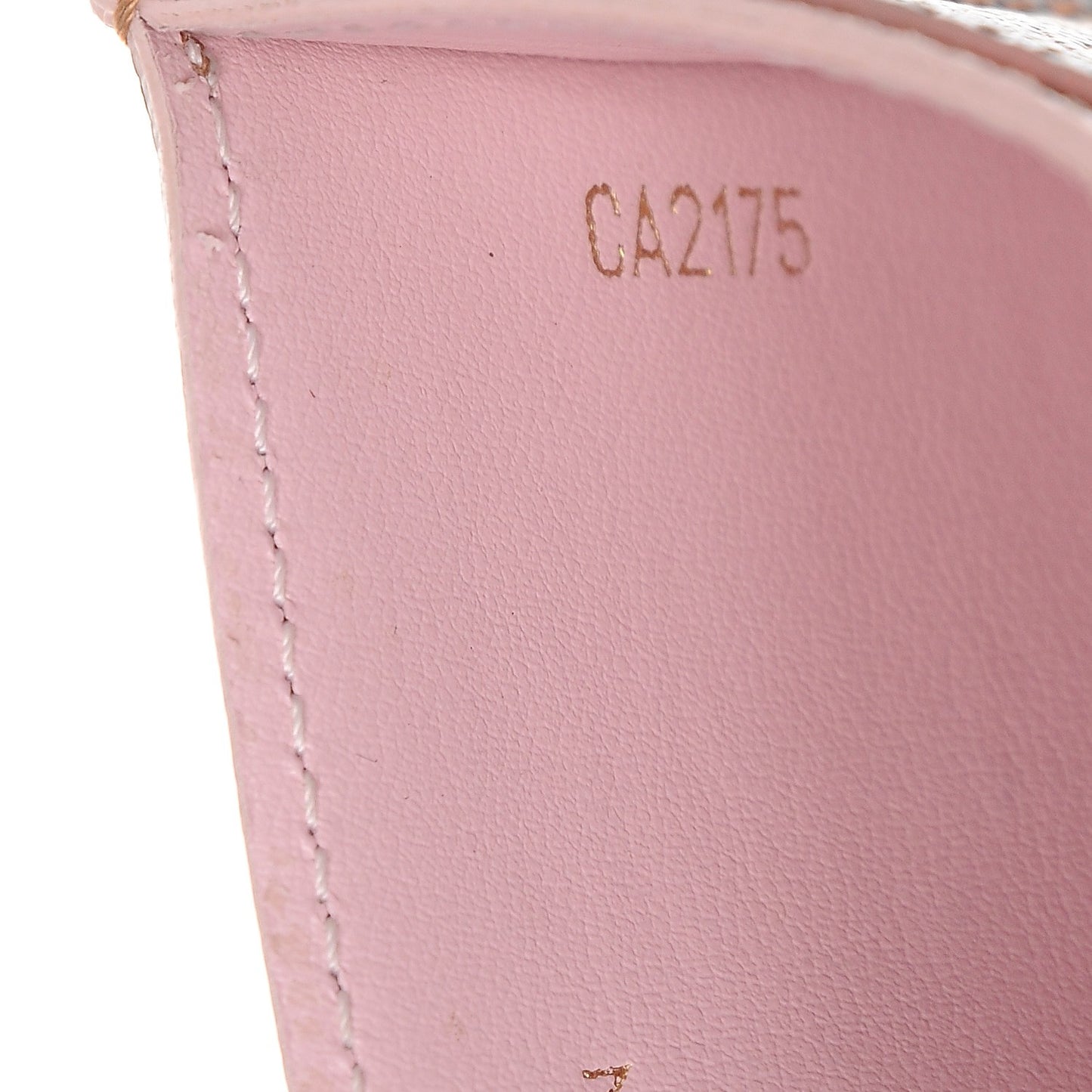 Damier Ebene Caissa Card Holder Rose Ballerine