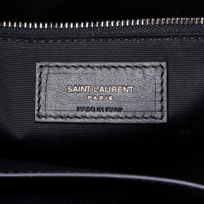 Saint Laurent Crinkled Calfskin Matelasse Monogram Niki Shoulder Bag Black 6 of 10