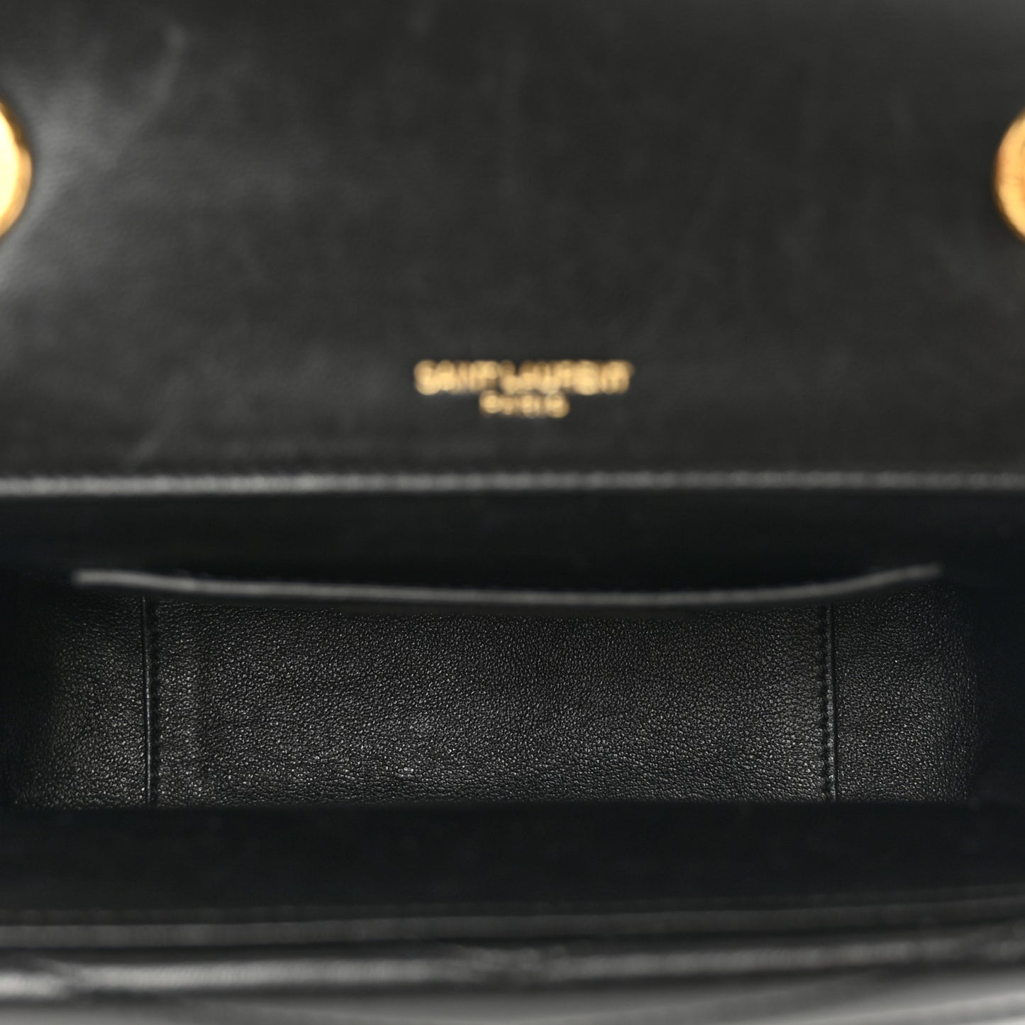Lambskin Matelasse Chevron Monogram Small Sulpice Bag Black