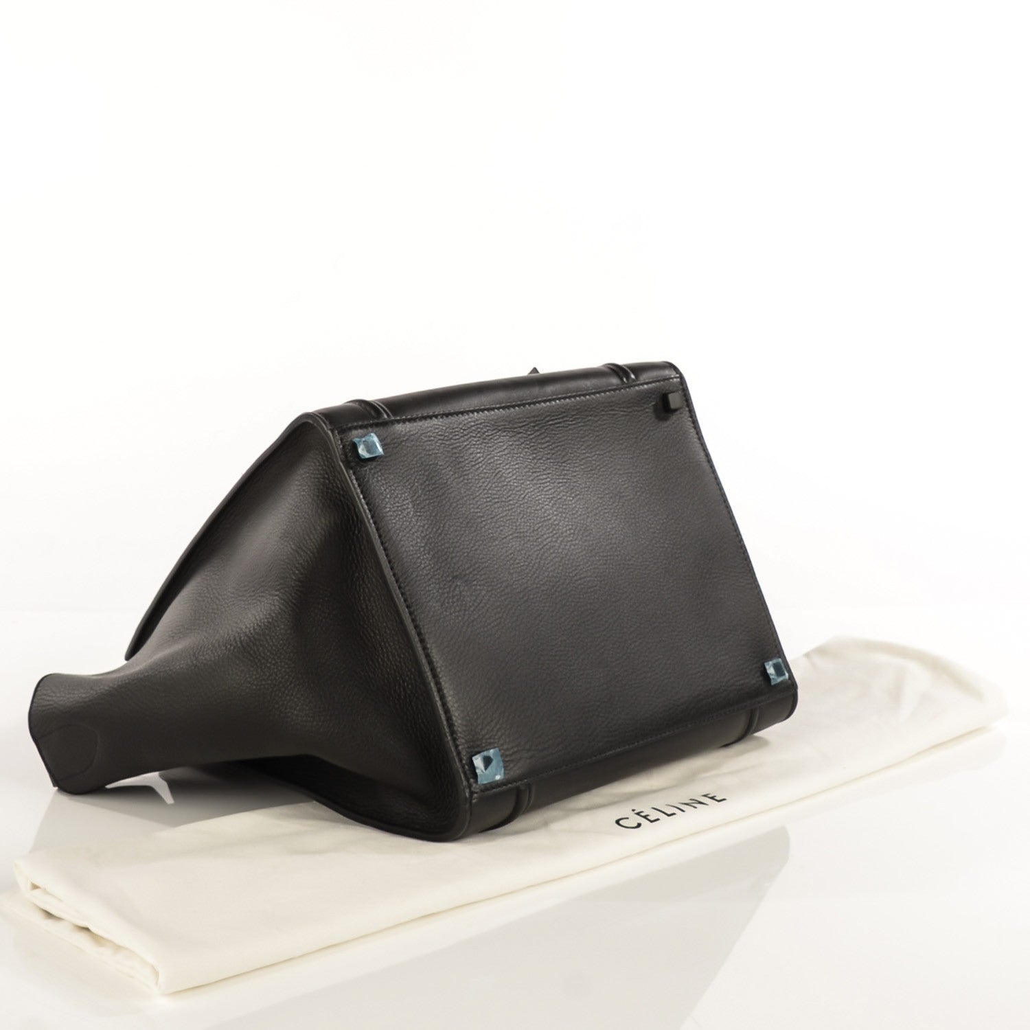 Celine Supple Calfskin Medium Phantom Luggage Black 5 of 8