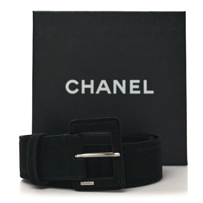 Chanel Suede Logo Belt 85 34 Black 8 of 8