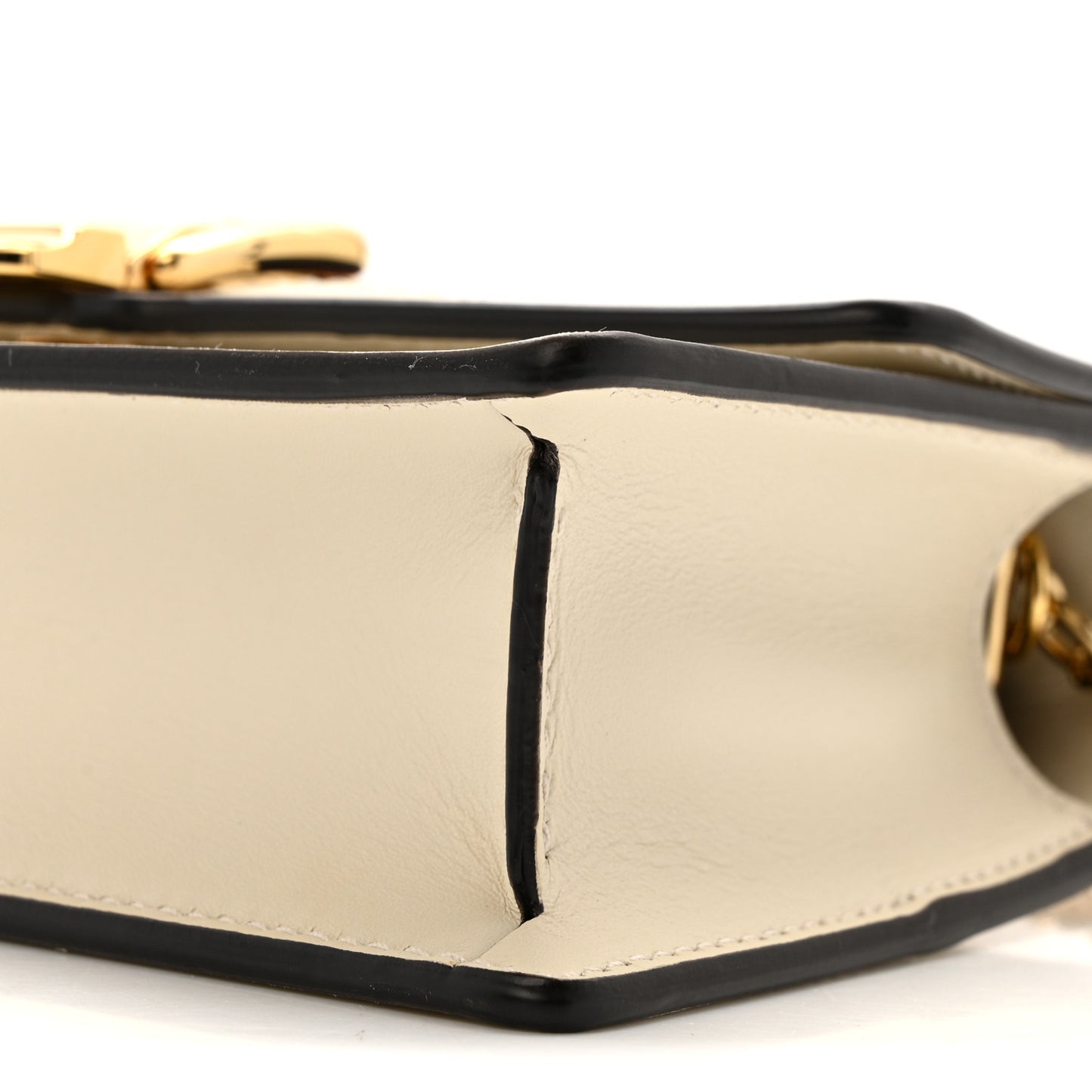 Calfskin Super Mini Sylvie Chain Shoulder Bag White
