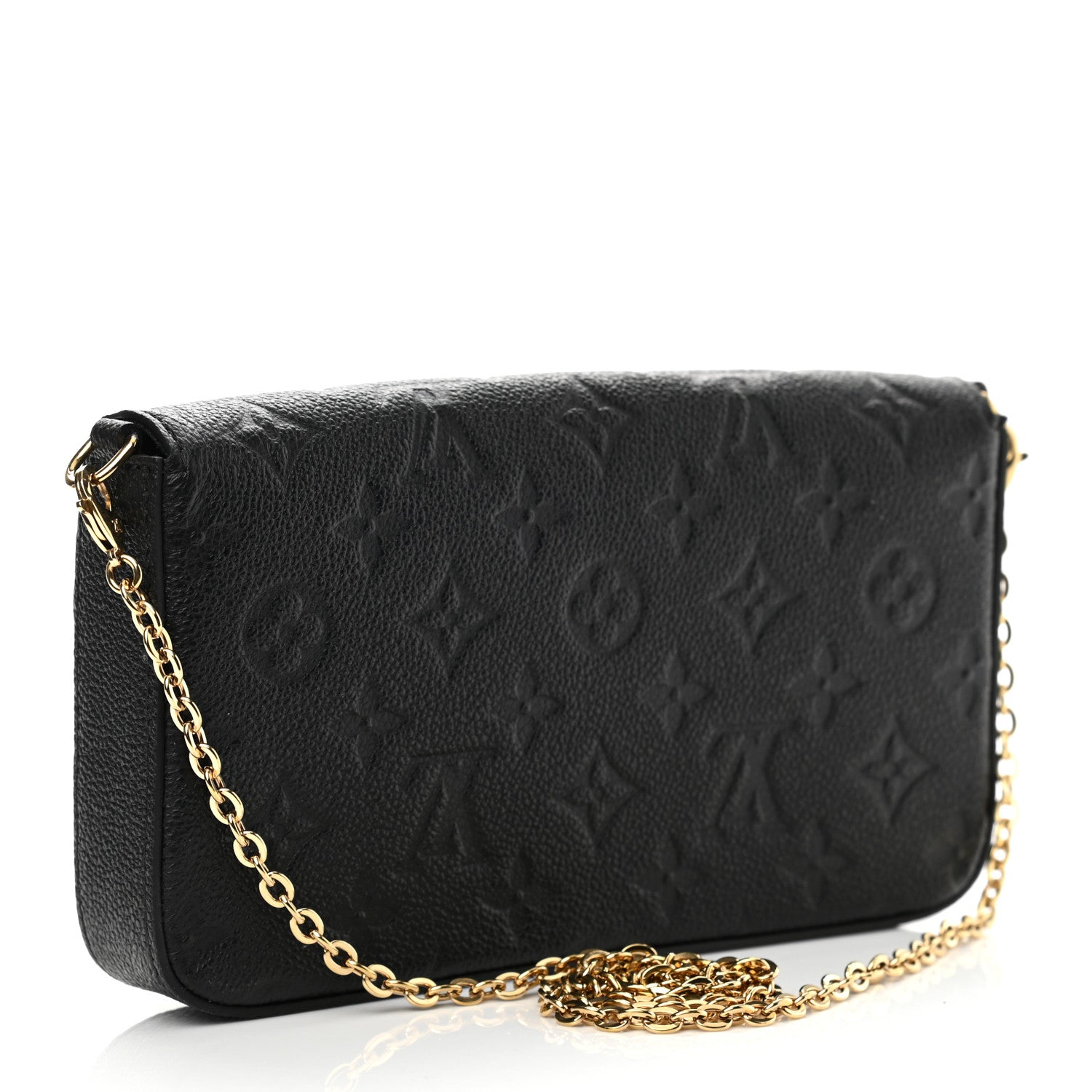 Louis Vuitton Empreinte Pochette Felicie Chain Wallet Black 4 of 12