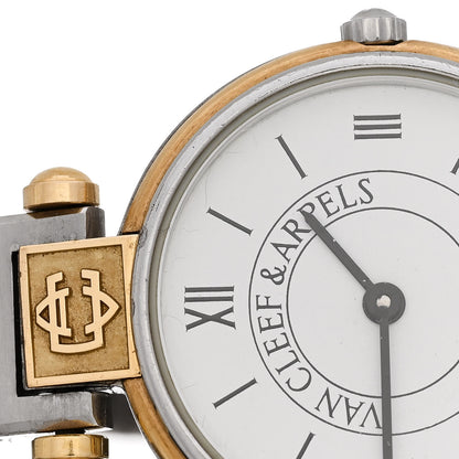 Van Cleef & Arpels Stainless Steel 18k Yellow Gold 24mm La Collection Quartz Watch 6 of 6
