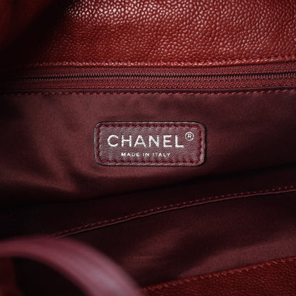 Chanel Caviar Quilted Large Elastic Tote Red 6 of 9