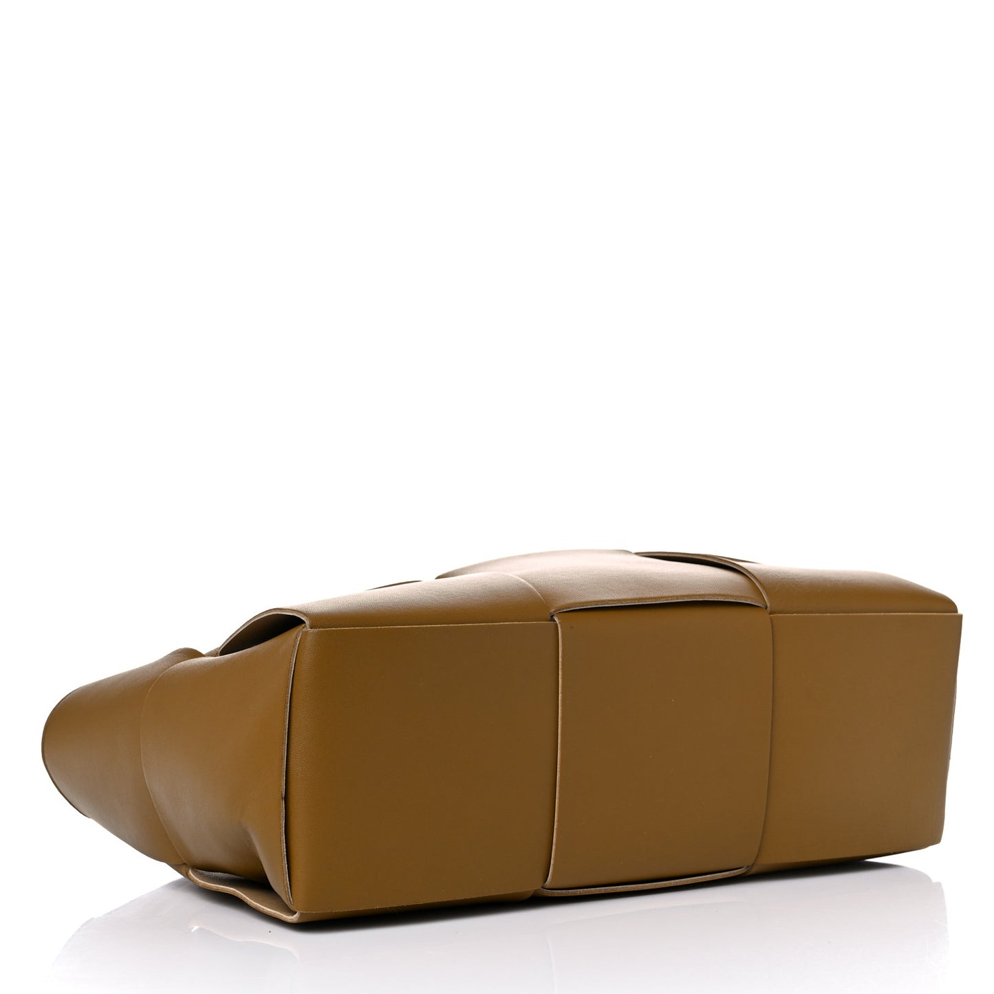 Nappa Maxi Intrecciato Arco Tote Moutarde Beige