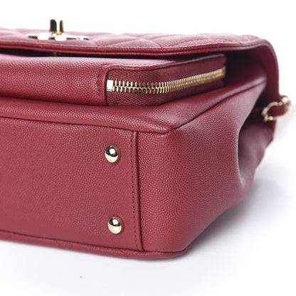 Chanel Caviar Quilted Medium Business Affinity Flap Burgundy 7 of 10