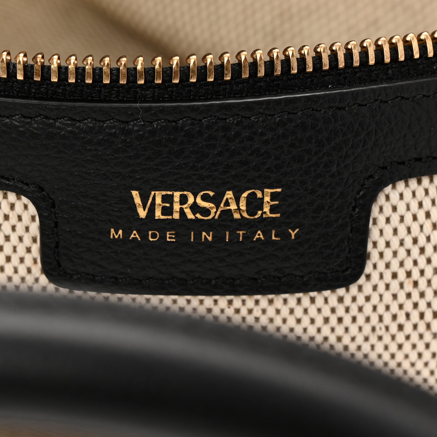 Versace Canvas Calfskin Large La Medusa Tote Bag Beige 6 of 11