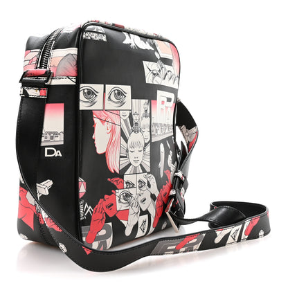 Prada X JAMES JEAN Vitello DNA Flat Messenger Bag Black 3 of 11