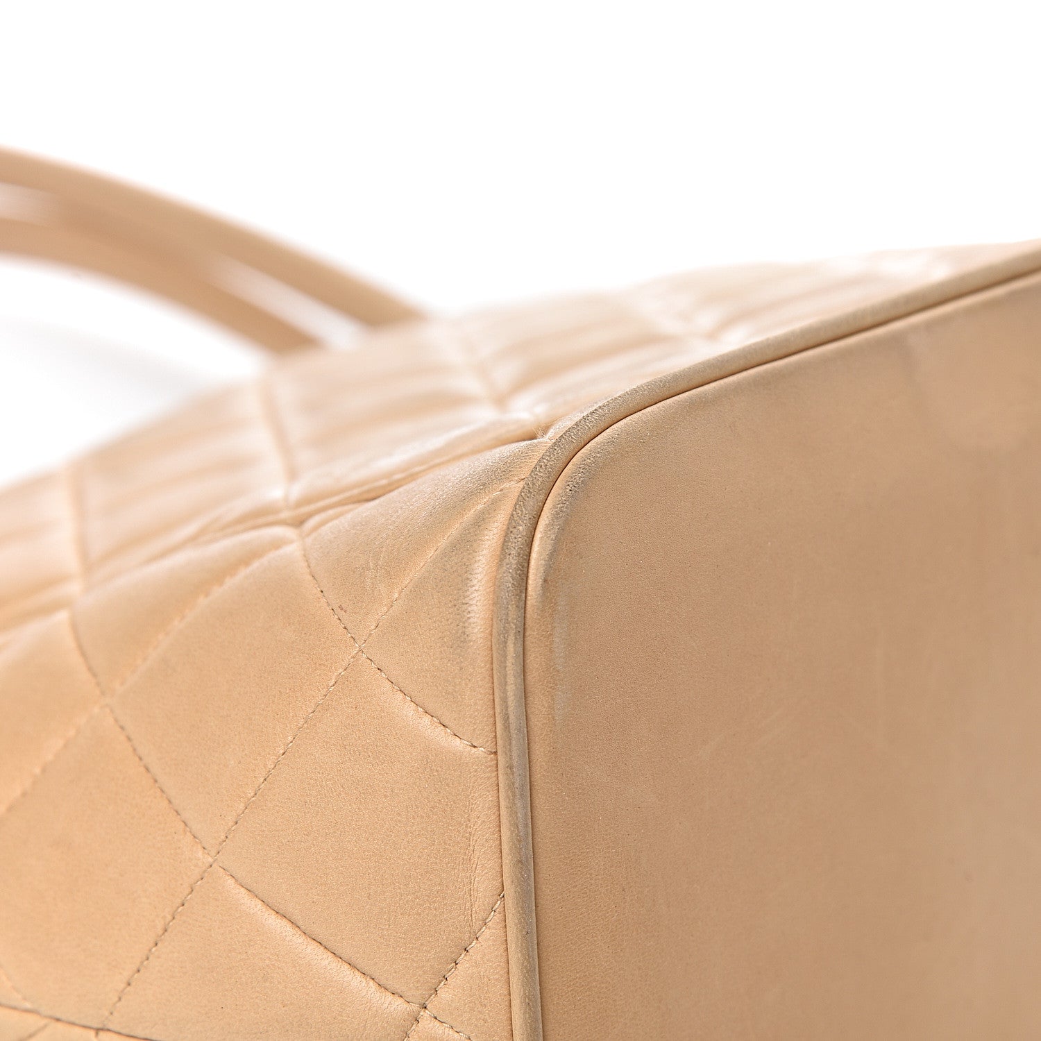 Chanel Lambskin Quilted Medallion Tote Beige 19 of 27