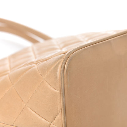 Chanel Lambskin Quilted Medallion Tote Beige 19 of 27