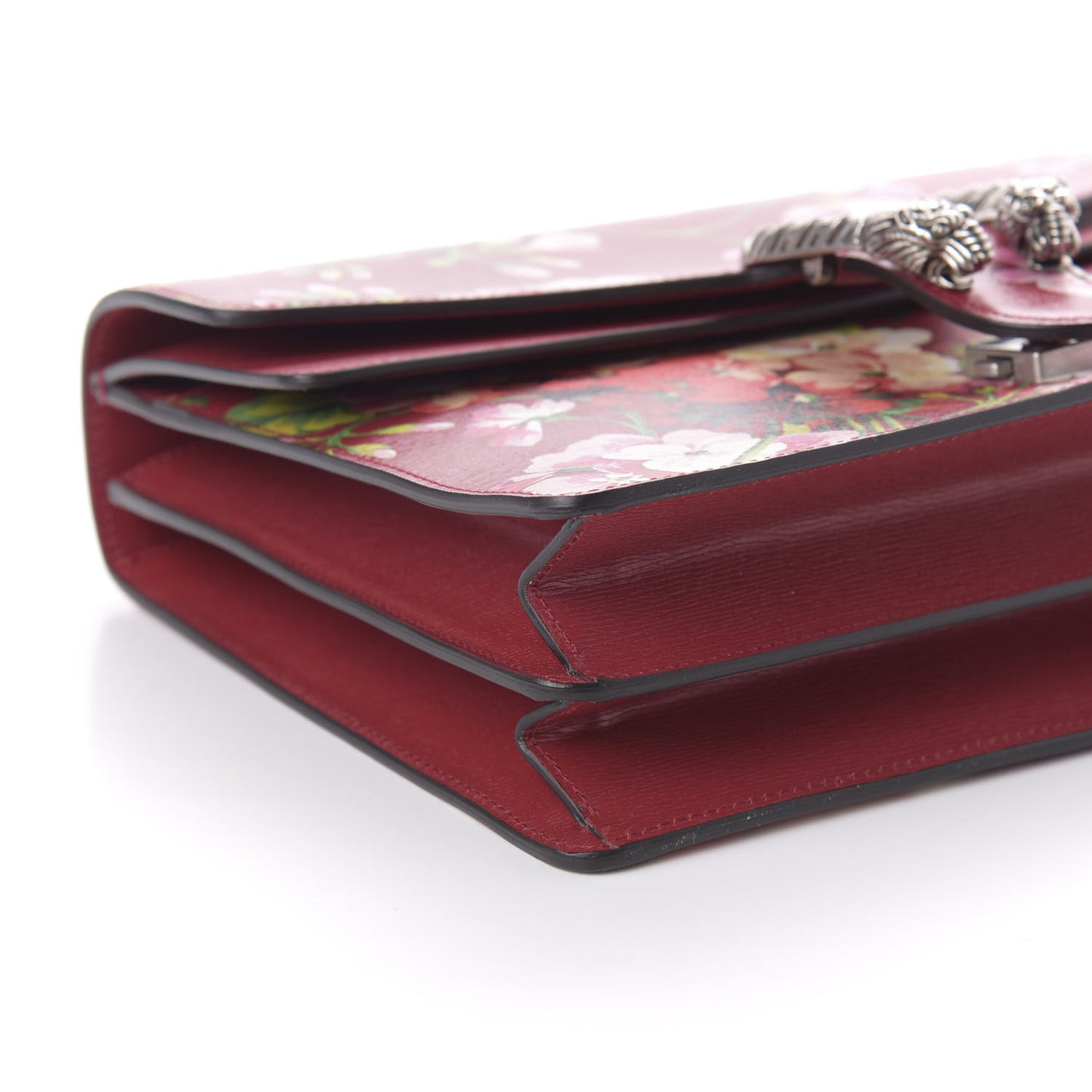 Calfskin Blooms Print Medium Dionysus Shoulder Bag Romantic Cherry Multicolor