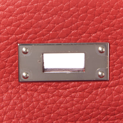 Hermes Taurillon Clemence Kelly Retourne 28 Rouge Casaque 23 of 31