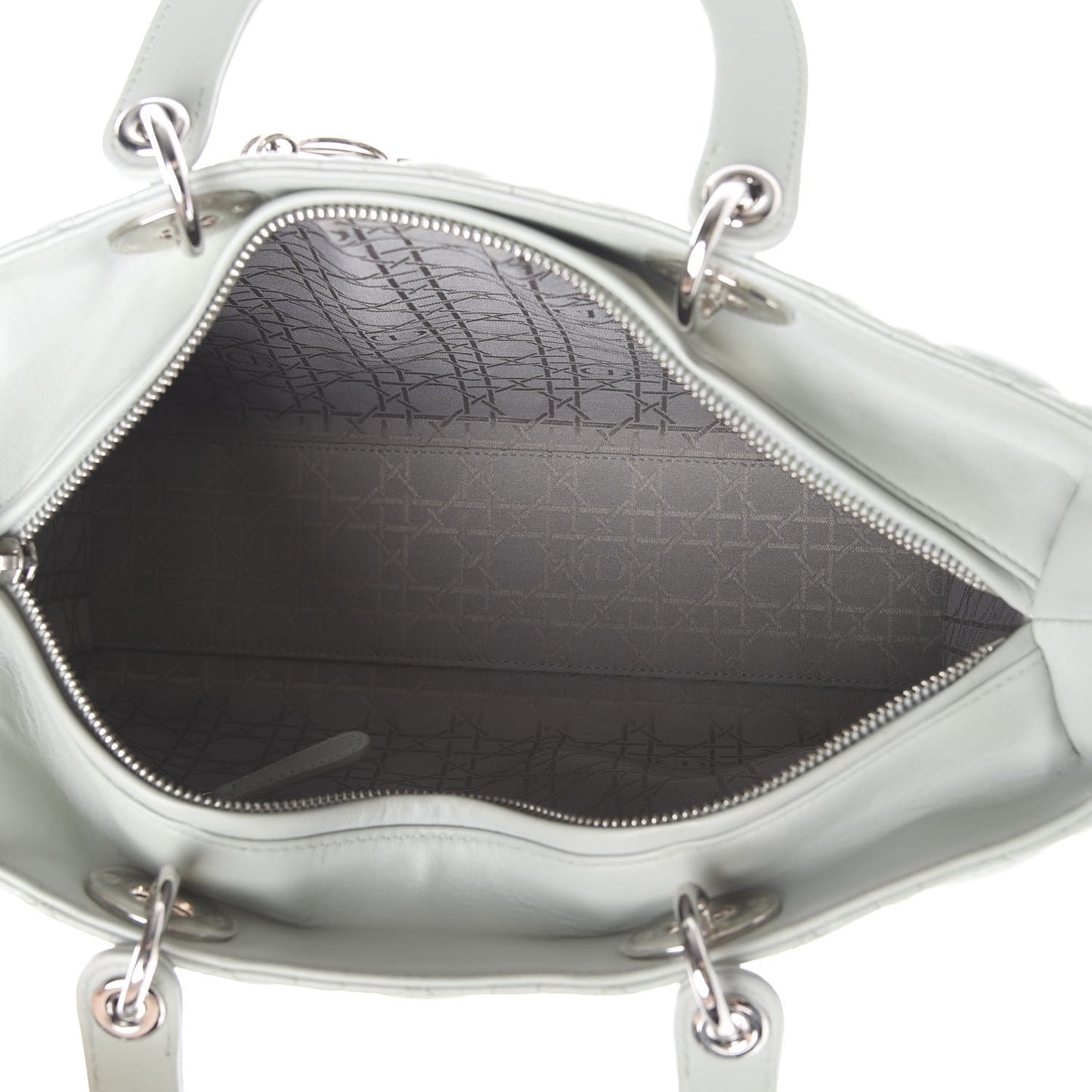 Lambskin Cannage Large Lady Dior Light Green
