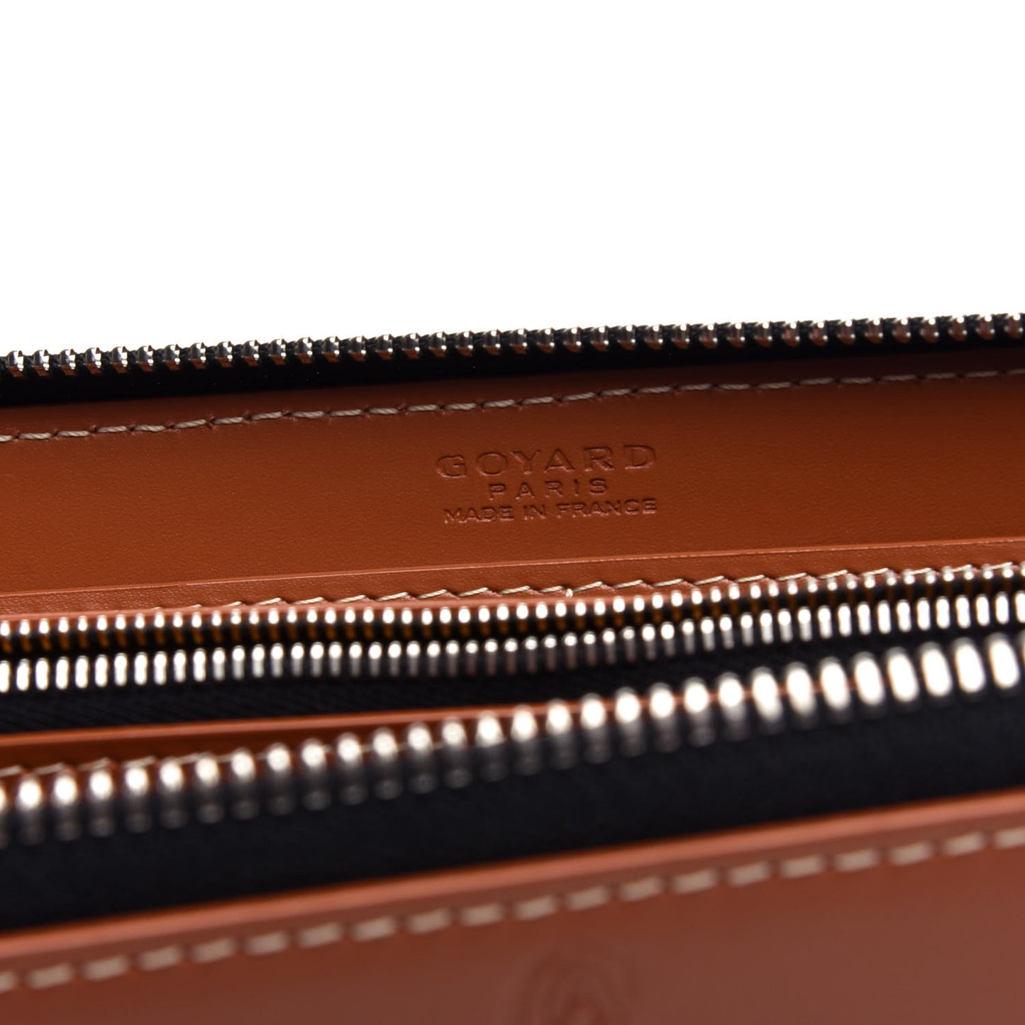 Goyardine Matignon Zip Around GM Wallet Black Gold