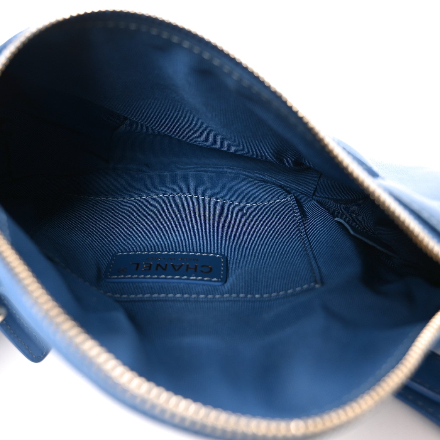 Chanel Lambskin Quilted Bi Waist Bag Pack Blue 5 of 10