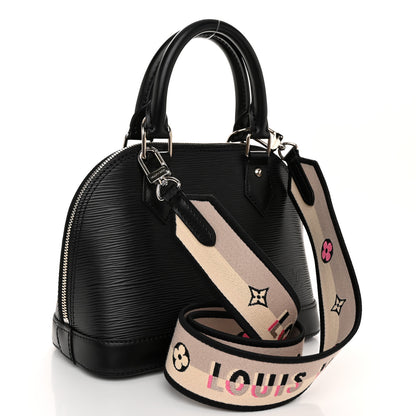 Louis Vuitton Epi Jacquard Alma BB Black 3 of 10