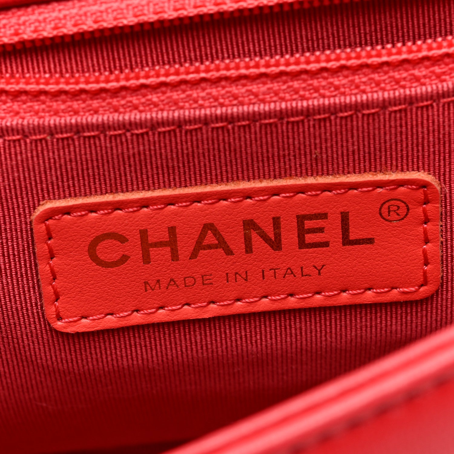 Chanel Lambskin Quilted Studded Beauty Begins Flap Red 6 of 10