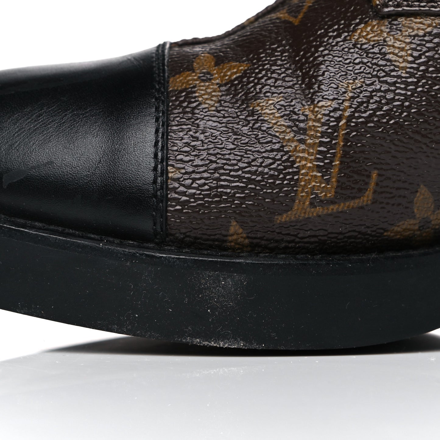 Calfskin Monogram Wonderland Flat Ranger Boots 39 Black