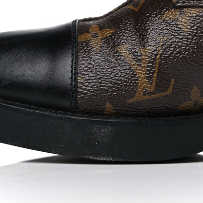 Louis Vuitton Calfskin Monogram Wonderland Flat Ranger Boots 39 Black 11 of 19