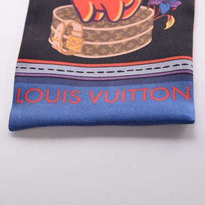 Louis Vuitton Silk Monogram Superstition Bandeau Black 3 of 4