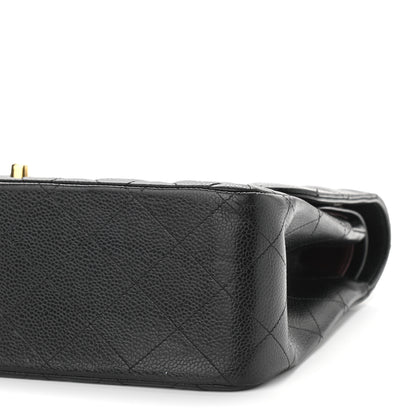 Chanel Caviar Quilted Jumbo Double Flap Black 7 of 14