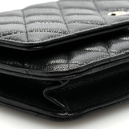 Chanel Caviar Quilted Wallet on Chain WOC Black 8 of 9