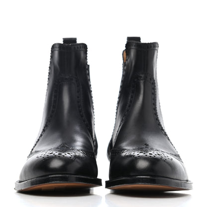 Hermes Calfskin Brighton Ankle Boots 37 Black 2 of 4