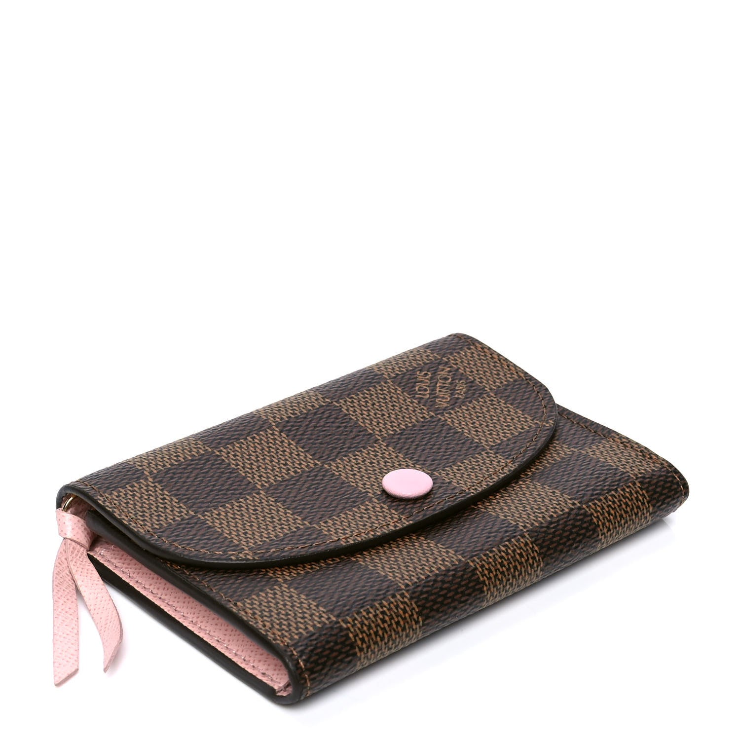 Louis Vuitton Damier Ebene Rosalie Coin Purse Rose Ballerine 3 of 4