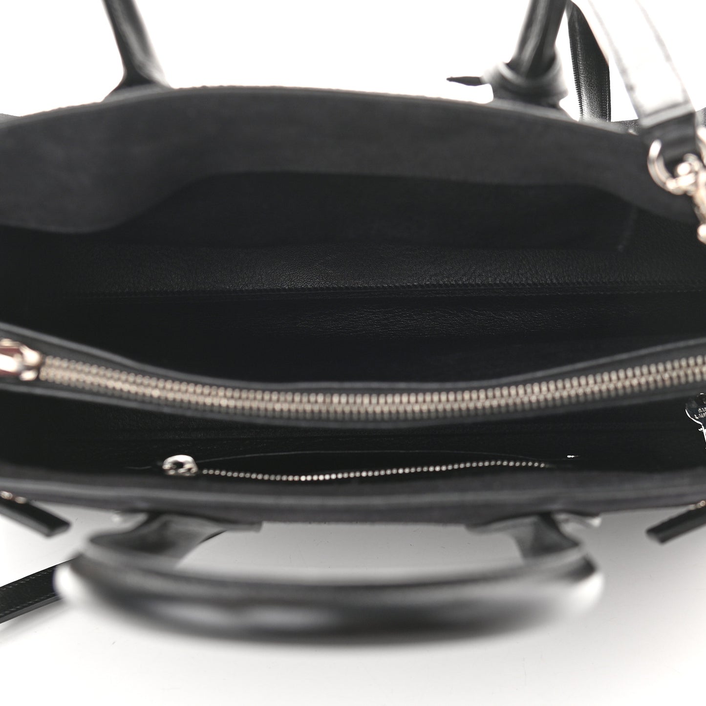 Suede Calfskin Small Sac De Jour Black