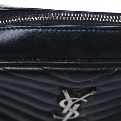 Saint Laurent Calfskin Matelasse Monogram Lou Camera Bag Navy 10 of 10