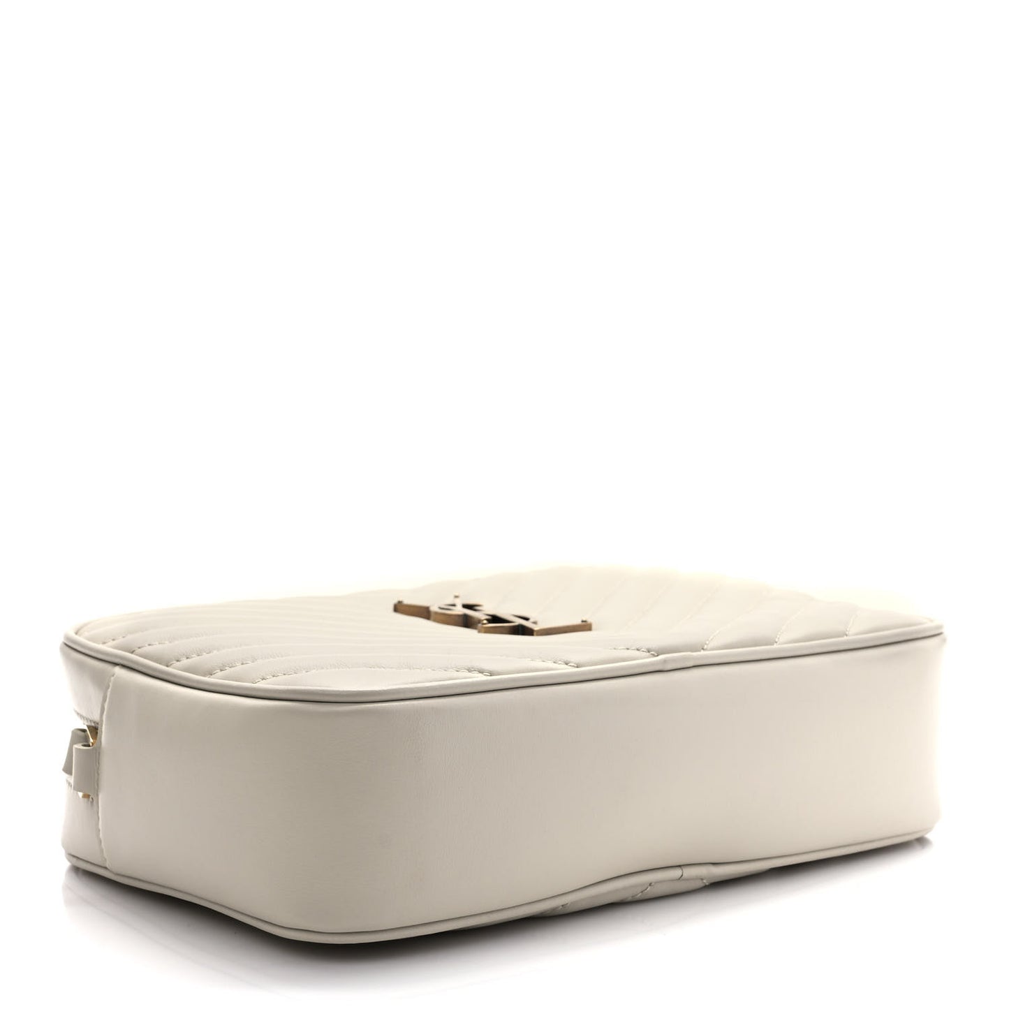 Calfskin Matelasse Monogram Lou Camera Bag Crema Soft