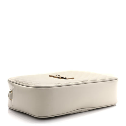 Saint Laurent Calfskin Matelasse Monogram Lou Camera Bag Crema Soft 4 of 8
