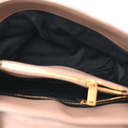 Saint Laurent Calfskin Y Quilted Monogram Medium Loulou Chain Satchel Taupe 5 of 11