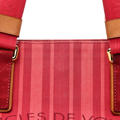 Louis Vuitton Denim Articles de Voyage Cabas Castillan Red 8 of 14