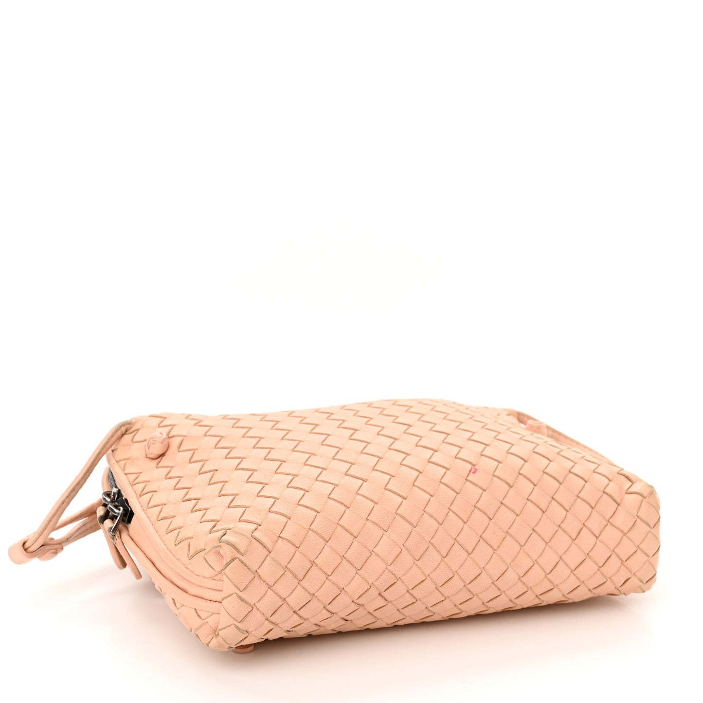Nappa Intrecciato Nodini Crossbody Messenger Nude