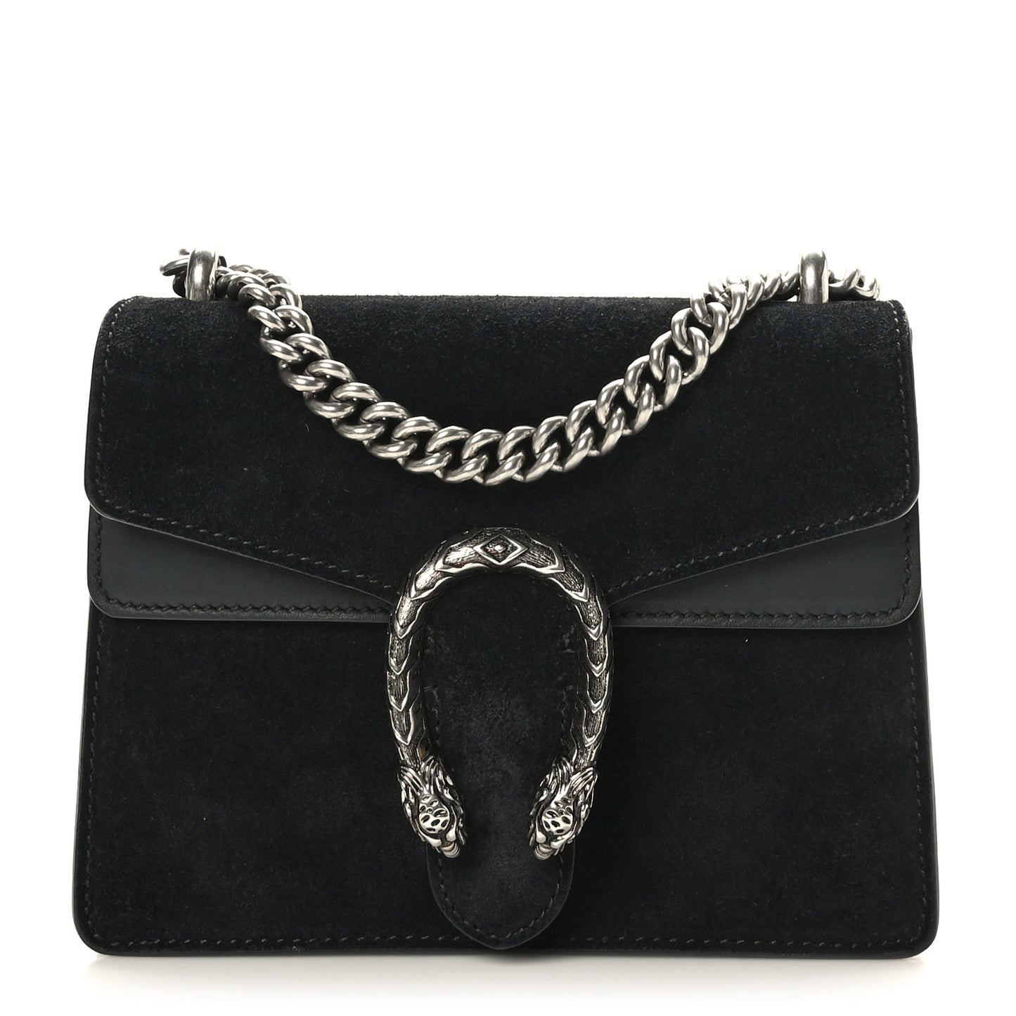 Suede Mini Dionysus Shoulder Bag Black