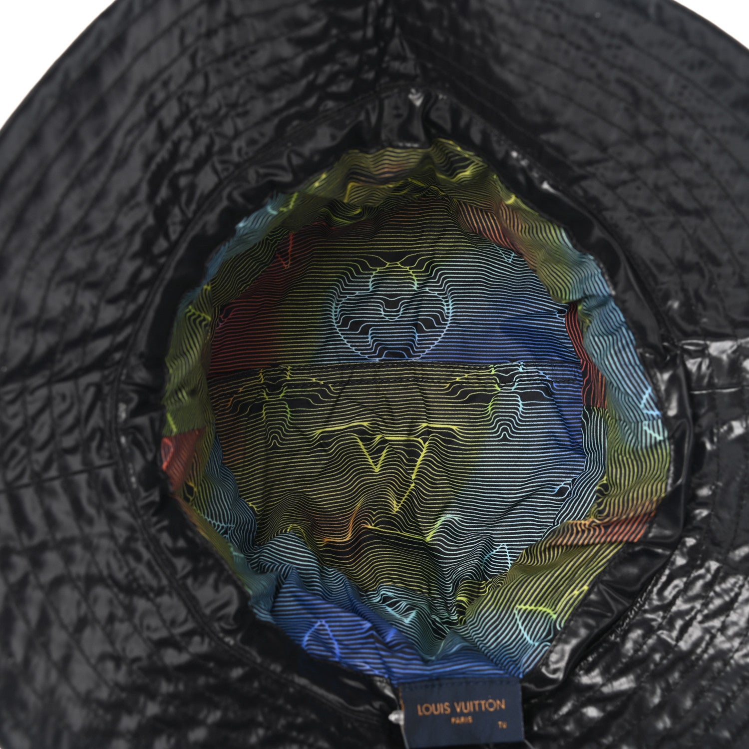 Louis Vuitton Nylon 2054 Transformable Bob Bucket Hat 58 Black 7 of 8
