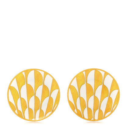 Hermes Porcelain Soleil d'Hermes Bread and Butter Plate Set of 2 1 of 7