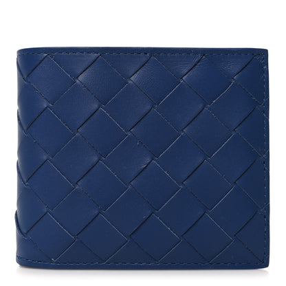 Bottega Veneta Nappa Intrecciato Bi-Fold Wallet Blue 1 of 8