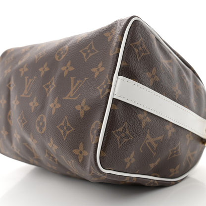 Louis Vuitton Monogram LV Match Speedy Bandouliere 25 White 9 of 11