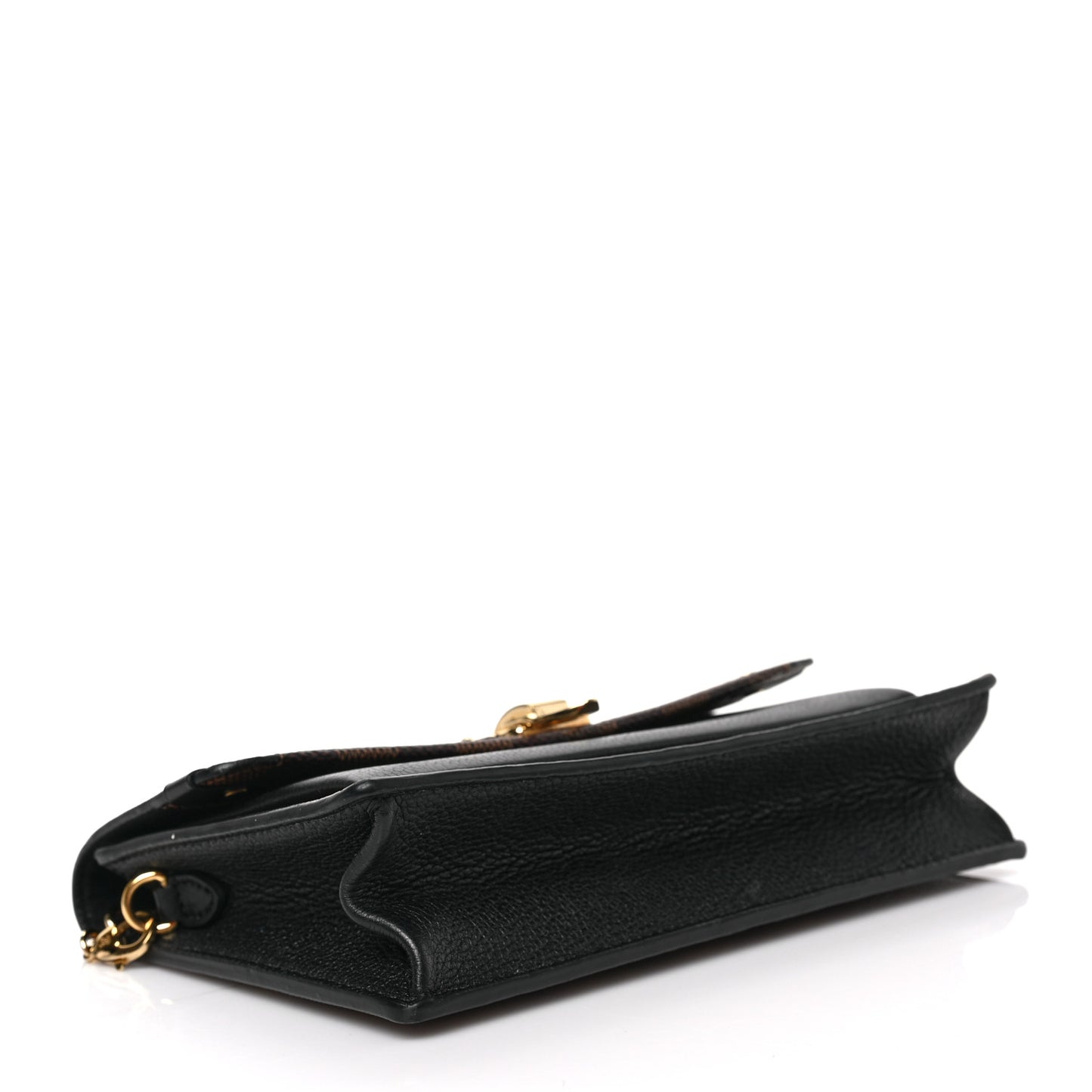 Damier Ebene Vavin Chain Wallet Black
