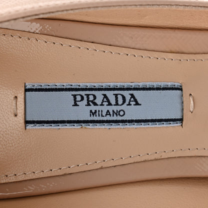 Prada Saffiano Patent Pumps 38.5 Cipria 7 of 9