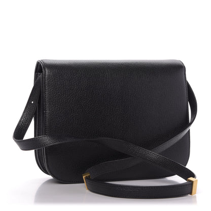 Celine Goatskin Medium Classic Box Flap Bag Black 3 of 9