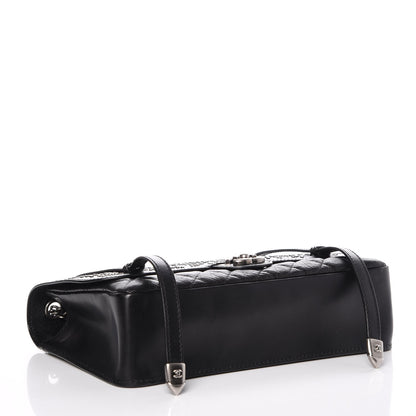 Chanel Studded Calfskin Lambskin Paris Dallas Flap Black 4 of 7