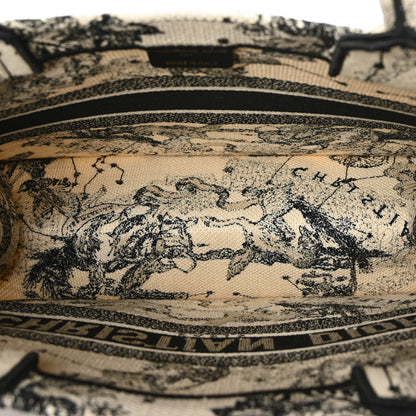 Christian Dior Canvas Zodiac Toile De Jouy Embroidered Medium Book Tote Latte 5 of 8