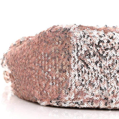 Chanel Sequin Mini Flap Light Pink Silver 9 of 10
