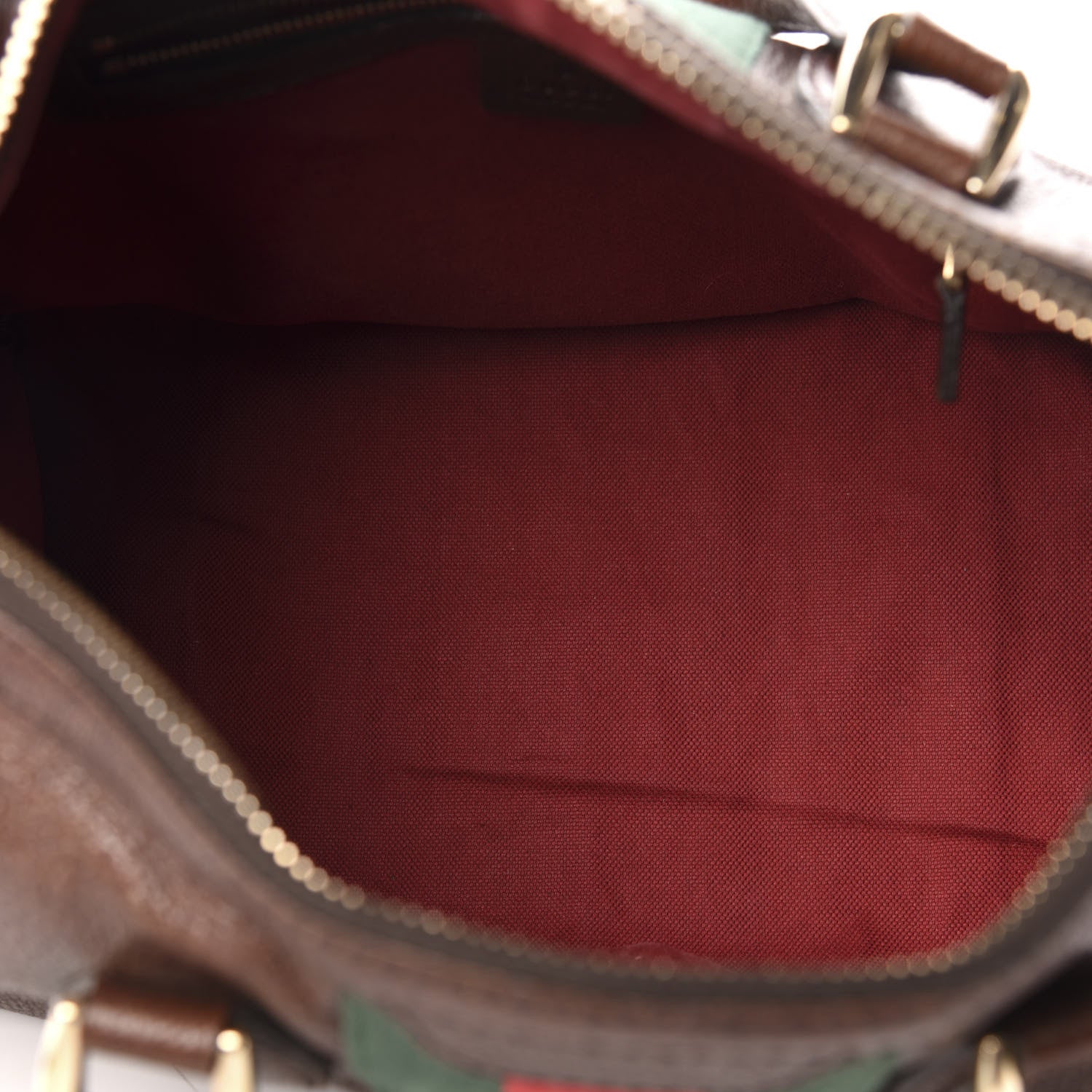 Gucci Calfskin Medium Seventies Web Boston Brown 6 of 16