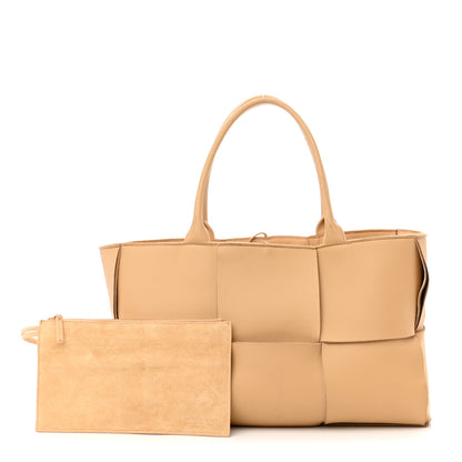 Bottega Veneta Nappa Maxi Intrecciato Medium Arco Tote Almond 1 of 16